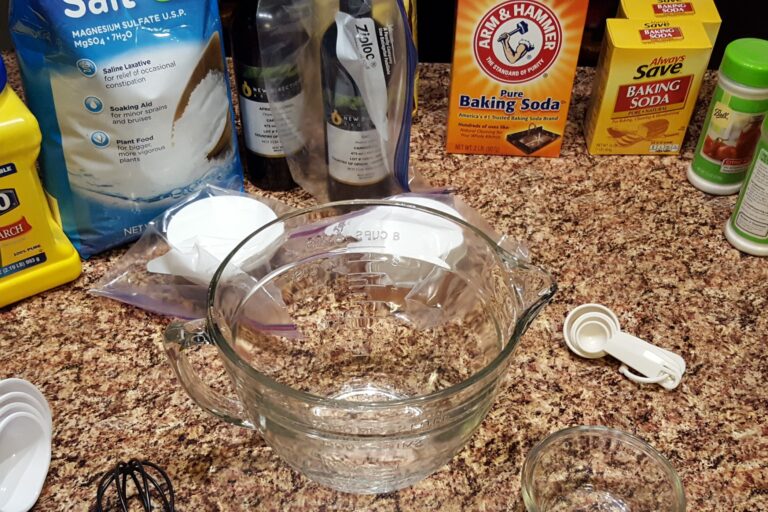 tools and ingredients for soaping